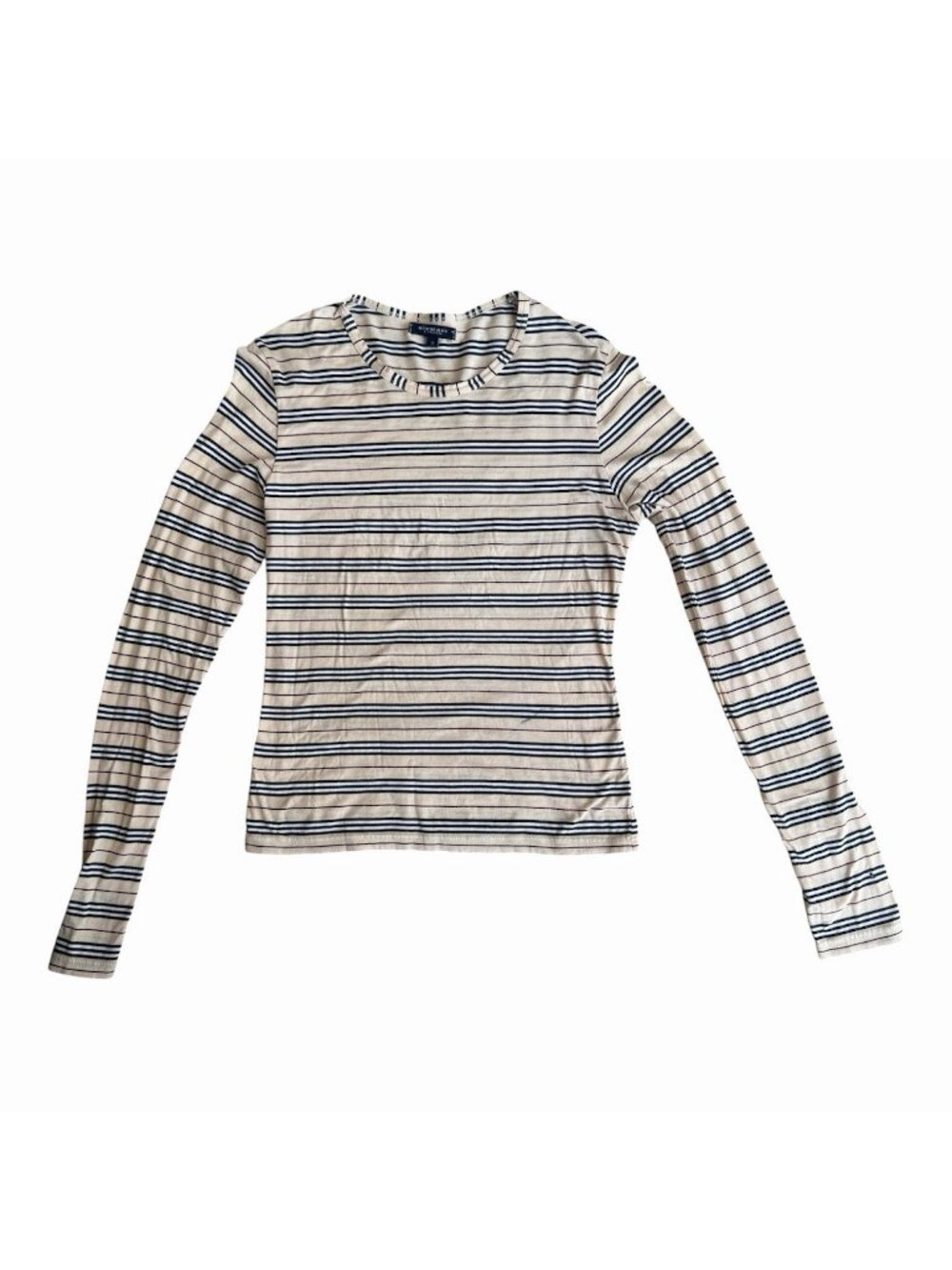 Burberry London UPCYCLE FLAW DIY Haymarket Striped Long Sleeve Knit Small